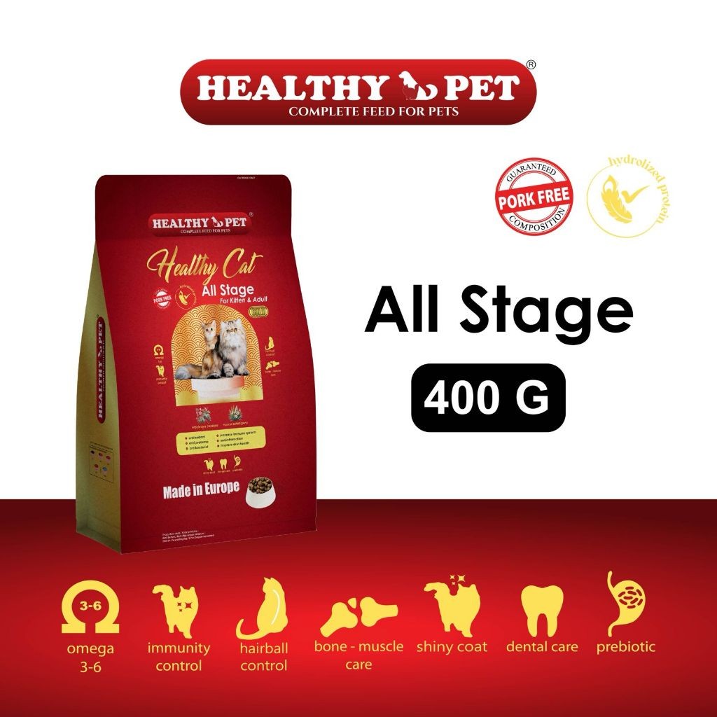 Healthy Pet / Healthy Cat 400gr / Kitten, Adult, All Stage / Pork Free
