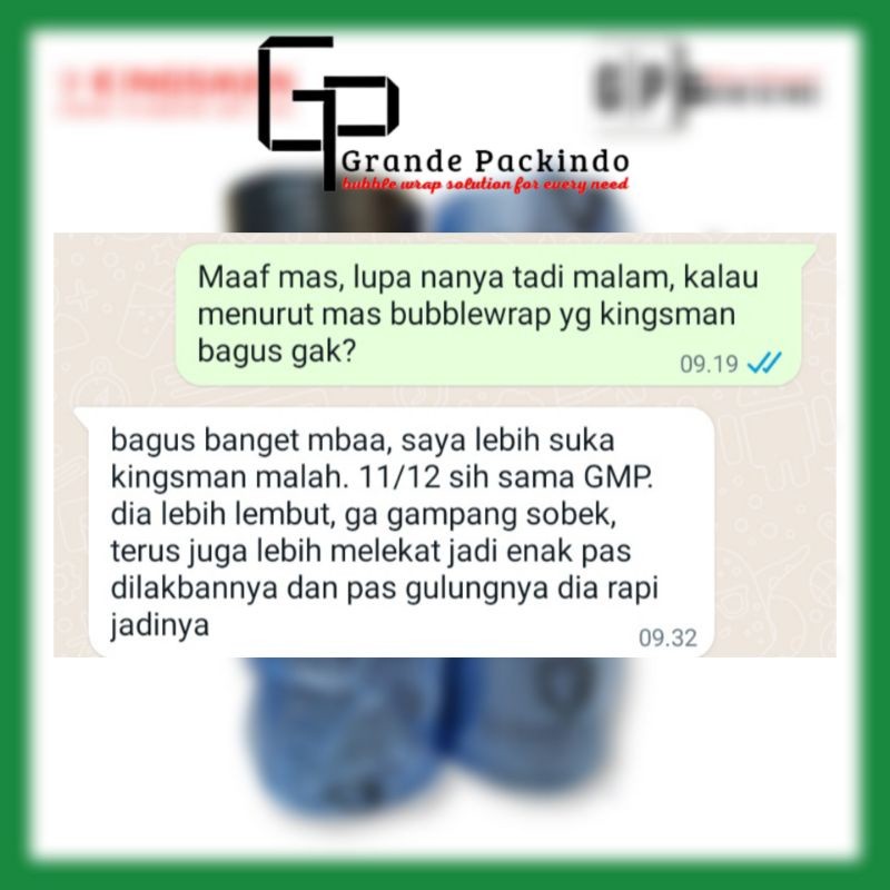 

Termurah!!! Bubble Wrap Roll Premium Murah (125 X 50)125Cm X 50M Ukuran 2,4 Kg Bubble Wrap Kingsman