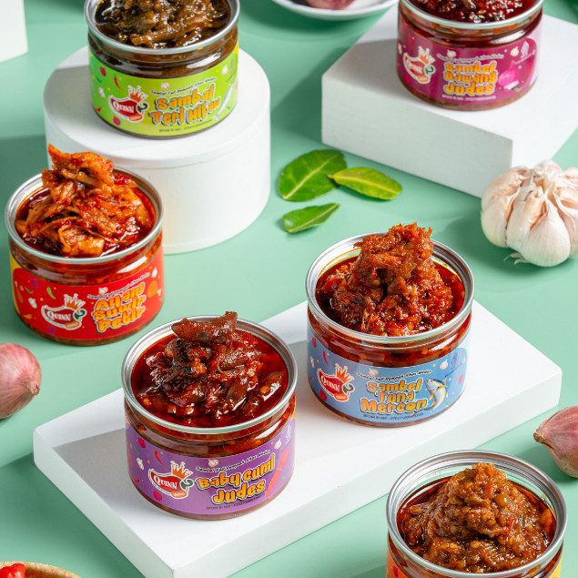 

QUINN of Spicy Baby Cumi Judes 150g - Sambal Pedas by Kitchen Medan