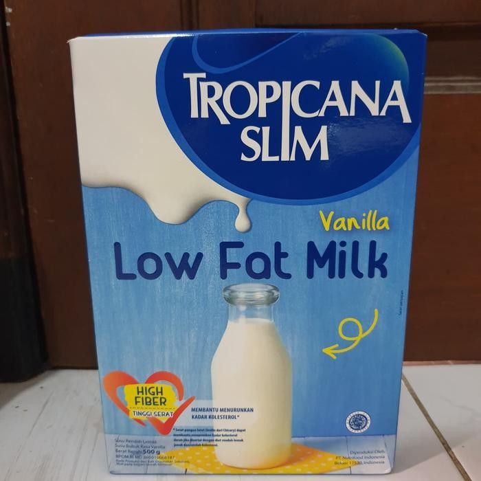 

Tropicana Slim Low Fat Milk 500 gr High Fiber Vanilla Susu Diet Keto