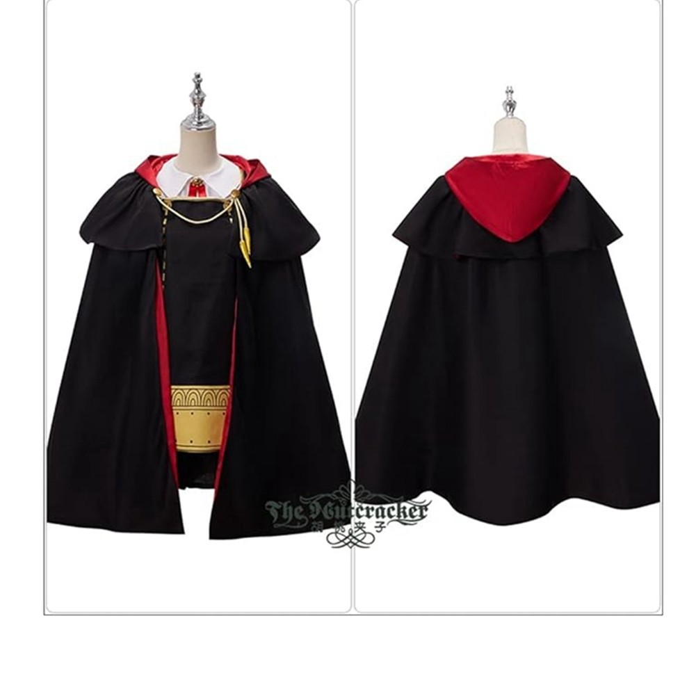 Anya Forger Cosplay Costumes Anime Dress Cloak Cape Imperial Scholar School Uniform Black Halloween