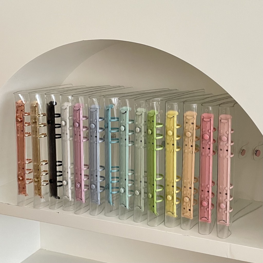 

A6 Transparent Pvc Cover Loose-Leaf Kpop Idol Card Album Storage Book Binder Photocards Journal