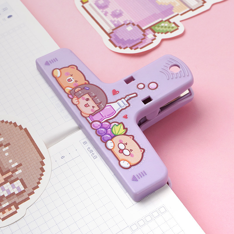 

Cute Cartoon Abs Paper Clipper Bookmark Binder Multicolor Office Accessories Document Clip School
