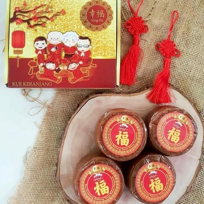 

Kue Keranjang/Dodol Cina/Dodol Imlek (1KG isi 4pcs) Xing Fu