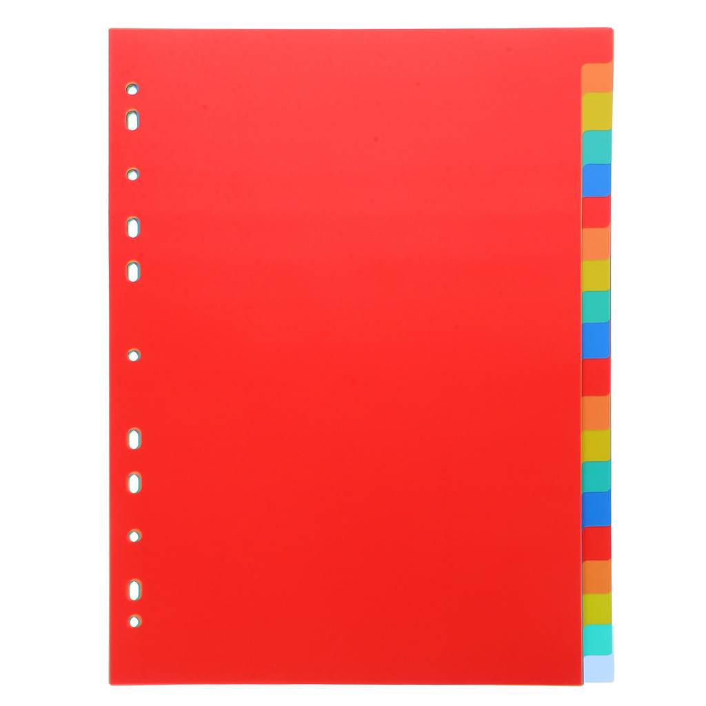 

1 Set Of Dividers For Binder A4 Dividers Loose-Leaf Page Markers Punched Binder Dividers Notepad