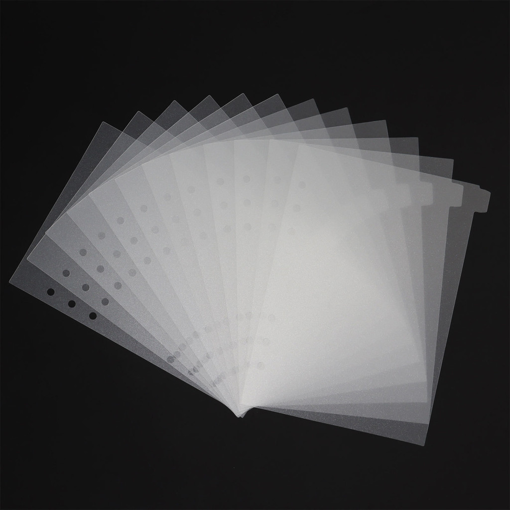 

A5 12Pcs Index Divider 6 Holes For Binder Planner Notebook Stationery Notebook Paper Divider