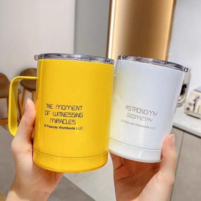 Gelas Snoopy / Mug Stainless Snoopy / Cangkir Snoopy Import