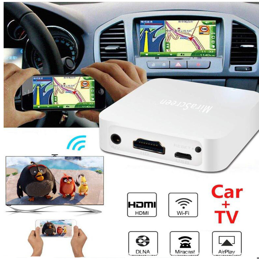 Mirascreen X7 Car Auto Media Da Miracast Airplay Screen Mirroring Dongle Tv Stick Wireless Hd Av