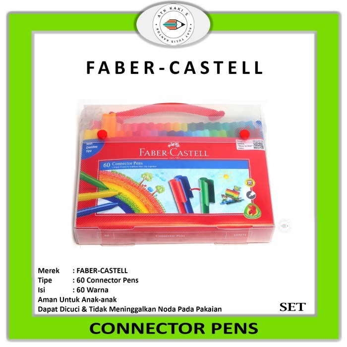 

Connector Pen Faber-Castel Isi 60 Warna #Gratisongkir