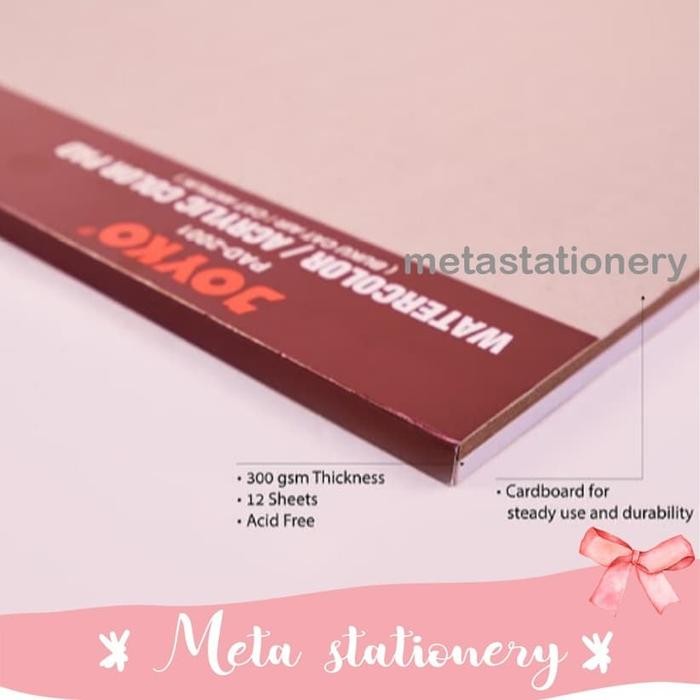 

Watercolor Pad / Buku Cat Air Akrilik Joyko Pad-2001 A3 300 Gsm -12Sht #Gratisongkir
