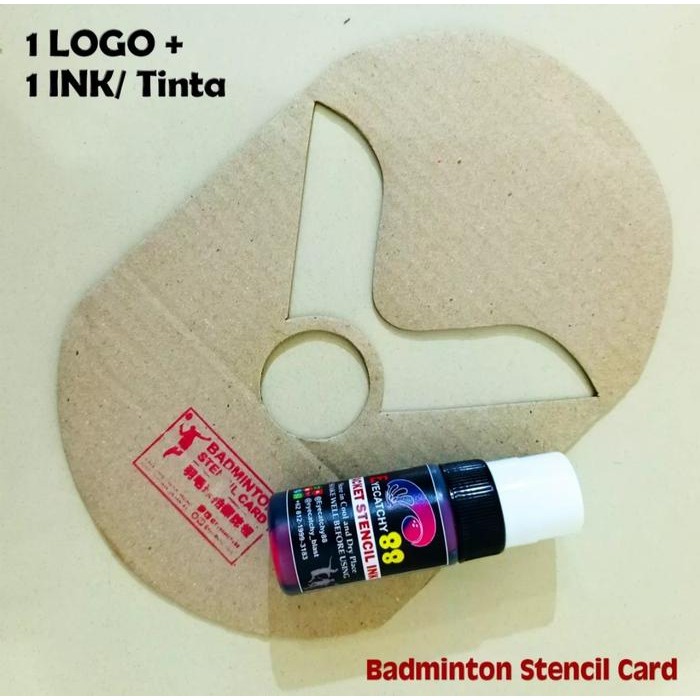 

Logo/ Stencil Card Badminton/Bulutangkis (Kardus) + Tinta #Gratisongkir