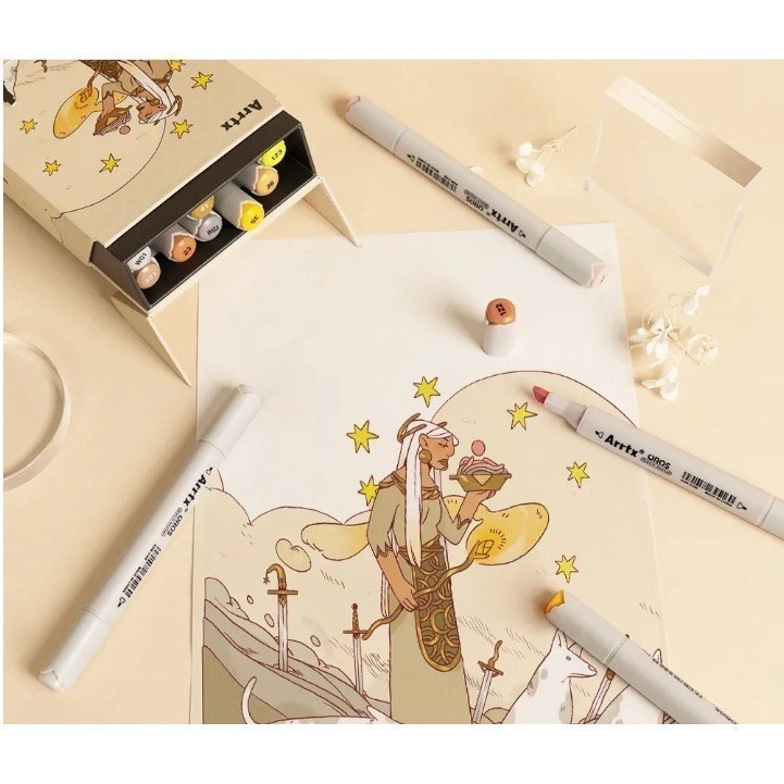 

ARRTX Oros Dual Tip Brush Marker 12 colors AlbaBG