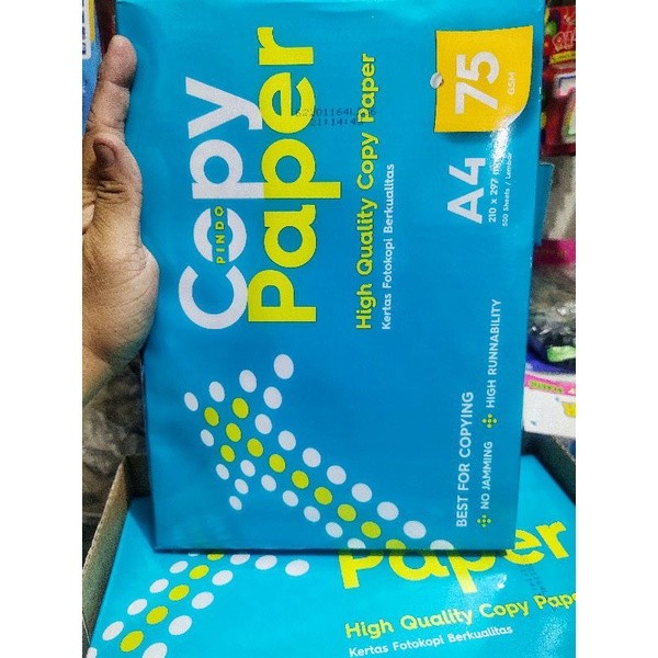 

Kertas HVS A4 75gram Copy paper (1 rim) ojek only