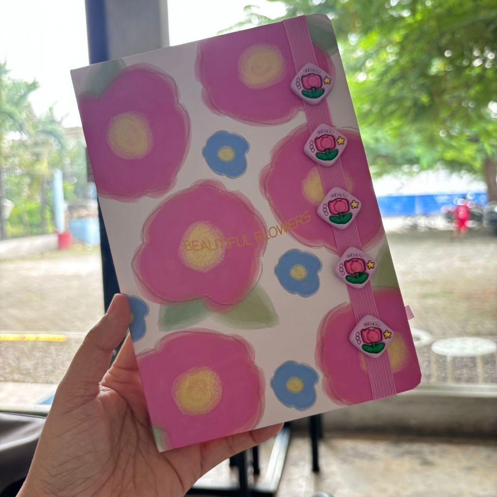 

MIKIREI Buku Diary Korea Notebook Korea Buku Jurnal Buku Agenda Bunga