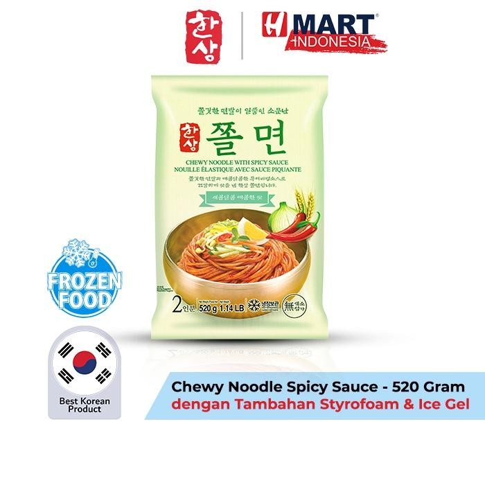 

Ready Hansang Chewy Noodle Spicy Sauce Dengan Styrofoam Dan Ice Gel