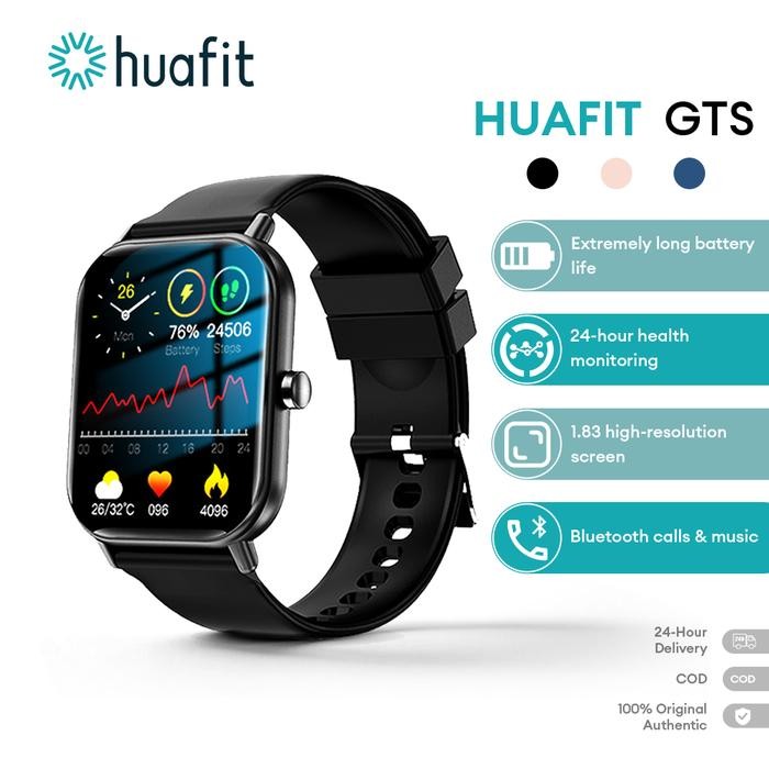 Huafit GTS 2024 Smartwatch Pria Wanita Panggilan Bluetooth Pemantauan Denyut Jantung