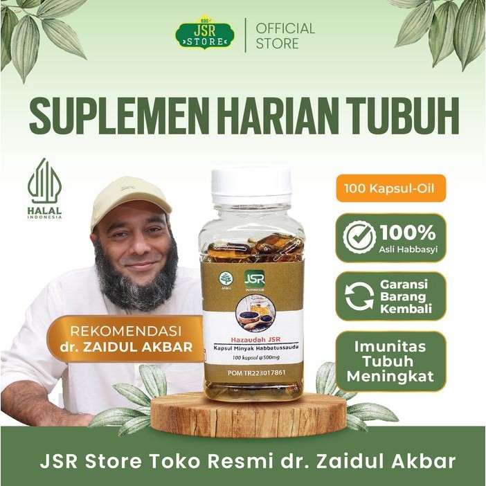 TERLARIS Habbatussauda Oil JSR Rekomendasi dr Zaidul Akbar - 100 Kapsul SALE