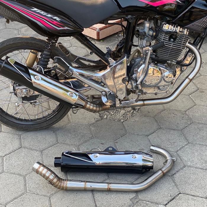 kenalpot dpj scorpio fullset tiger revo Bostep Motorcycle Silincer