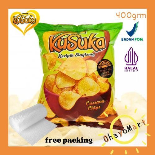 

PastikanTerjaminMutunya- Kusuka Keripik Singkong Besar Rasa Ayam Lada hitam / Blackpepper 400gr