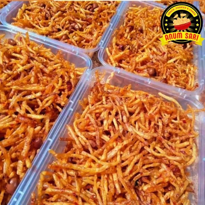 

PastikanTerjaminMutunya- Kering Kentang Mustofa / Stik Kentang Teri Kacang Lauk - Anum Sari
