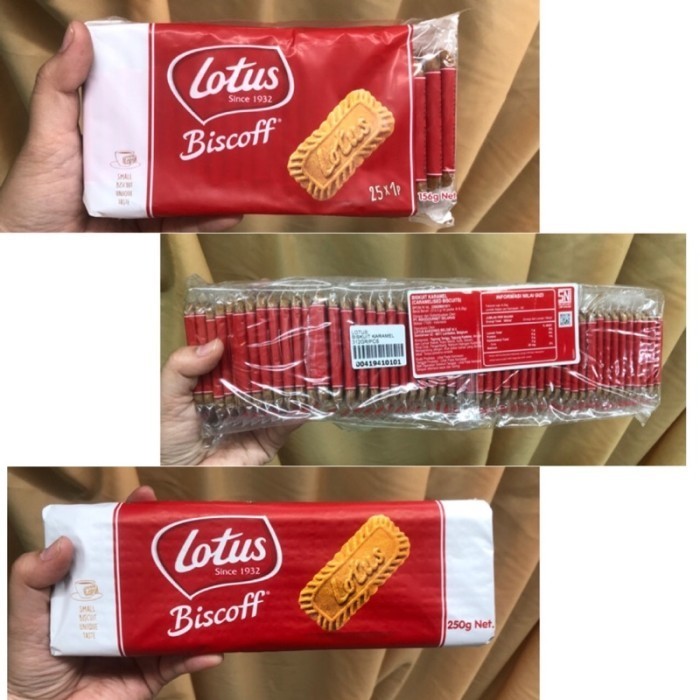 PastikanTerjaminMutunya- Biskuit Karamel Lotus Biscoff Biscuit Caramelized Belgia 312 gram Isi 50 25