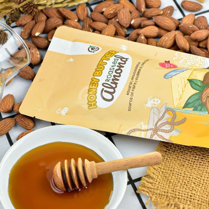 

PastikanTerjaminMutunya- Honey Butter Roasted Almond ( Panggang ) 500 Gr
