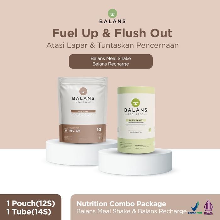 

PastikanTerjaminMutunya- Balans Nutrition Combo Package Bundling Fiber Drink & Meal Shake