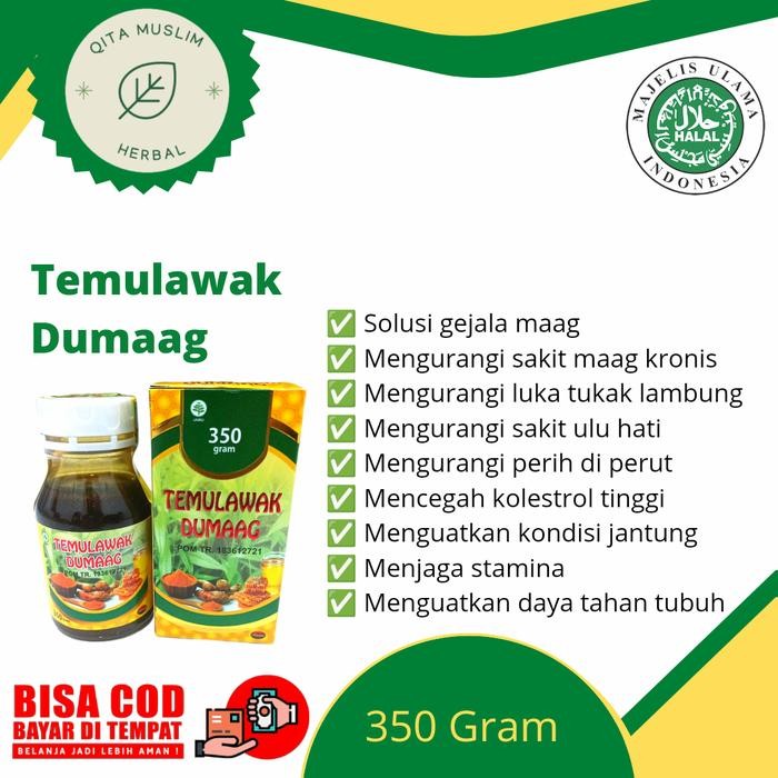 

PastikanTerjaminMutunya- Temulawak Dumaag 350gr (Solusi gejala maag)