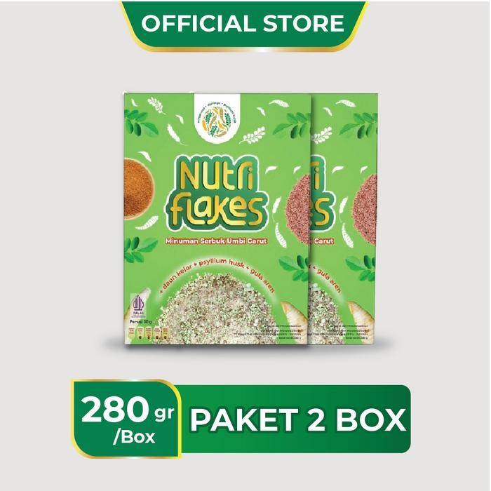 

PastikanTerjaminMutunya- 2 Box Nutriflakes Minuman Serbuk Umbi Garut