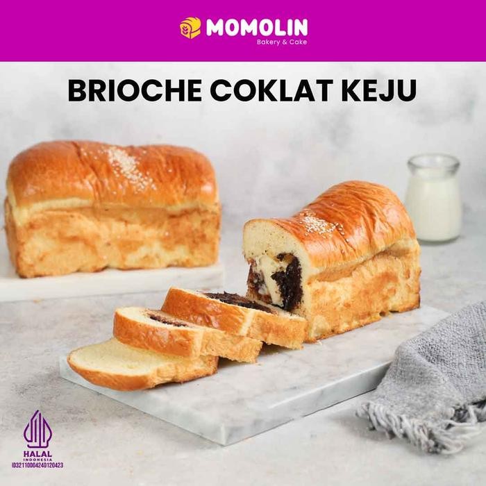 

PastikanTerjaminMutunya- Brioche Cokelat Keju Roti Coklat Keju Makanan Ringan Cemilan Sehat