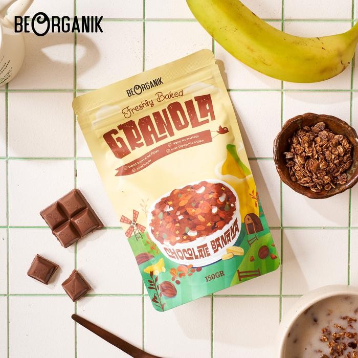 

PastikanTerjaminMutunya- Beorganik GRANOLA Chocolate Banana with Extra Virgin Coconut Oil