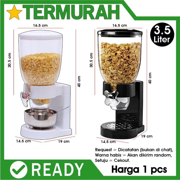

PastikanTerjaminMutunya- Cereal Dispenser Cyprus Sereal snack kacang biji kopi makanan kering