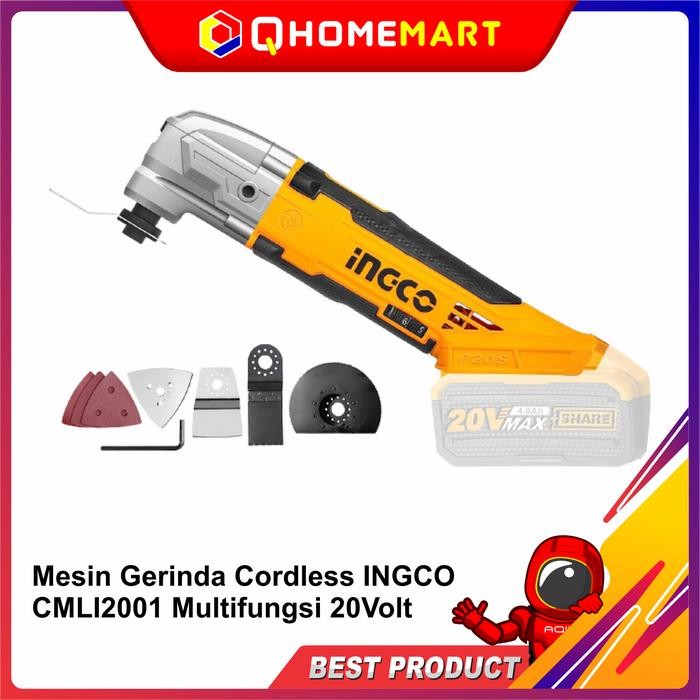 Mesin Gerinda Cordless INGCO CMLI2001 Multifungsi 20Volt