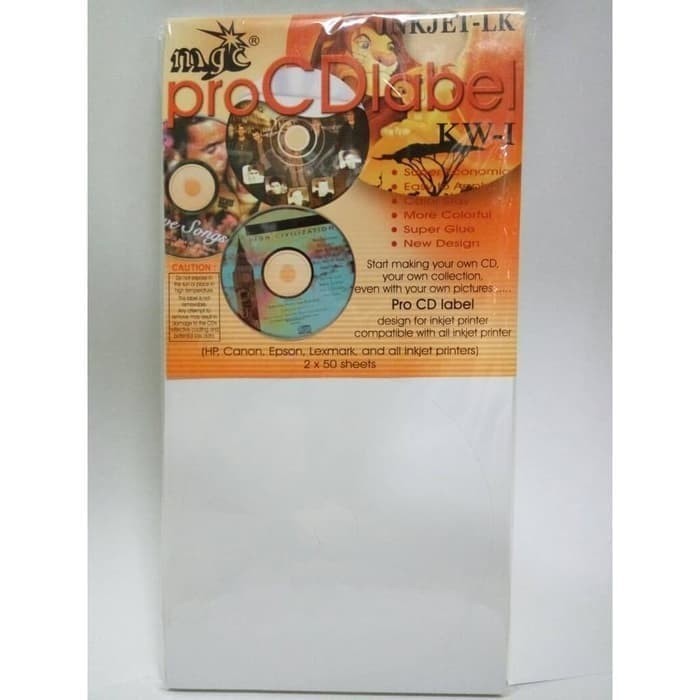 

CD / DVD LABEL INKJET MAGIC