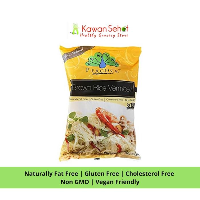 

SemuAReadyYaB0Zq- Peacock Brown Rice Vermicelli Bihun Beras Cokelat Gluten Free 200gr