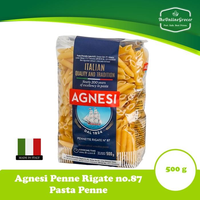 

SemuAReadyYaB0Zq- Agnesi Penne Rigate 500g - Pasta Penne