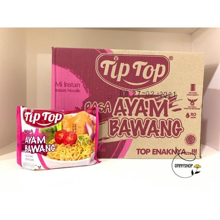 

SemuAReadyYaB0Zq- MIE INSTANT MIE TIP TOP TIPTOP RASA AYAM BAWANG PER DUS ISI 40PCS