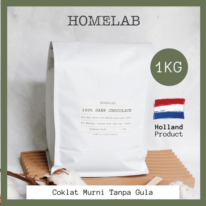 

St0ckMelimpAh- 100% Dark Chocolate / Bubuk Coklat Murni Asli Tanpa Gula 1 Kg