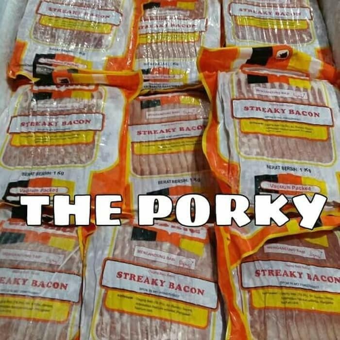 

BnyKBonusBelidiMari- PORK STREAKY BACON BABI AROMA BALI (1kg perpak)
