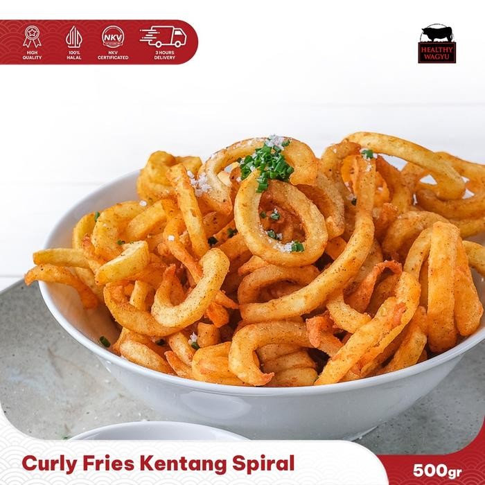 

BnyKBonusBelidiMari- Curly Fries Kentang Goreng Spiral Lamb Weston 500 Gram