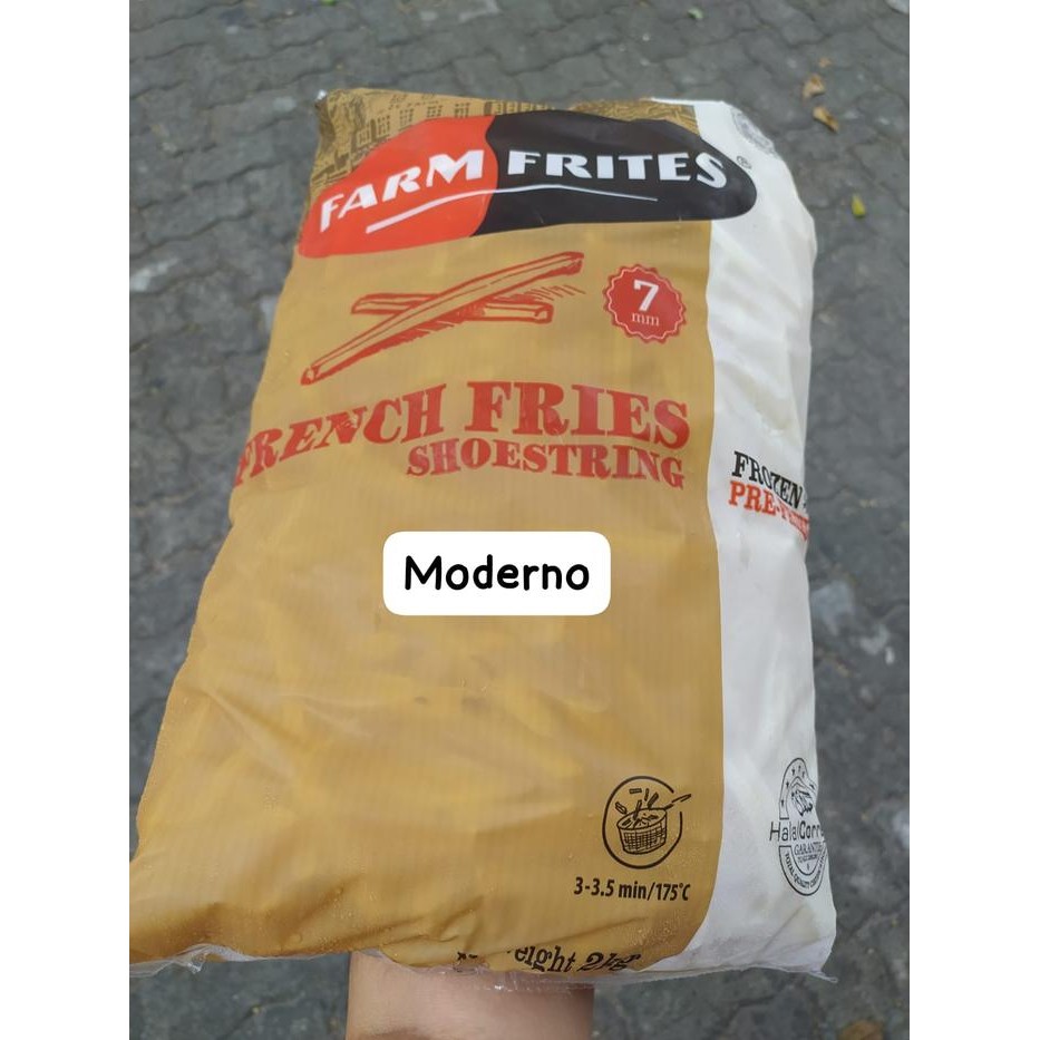 

BnyKBonusBelidiMari- Kentang goreng French fries Farm frites Shoestring 7mm 2 Kg
