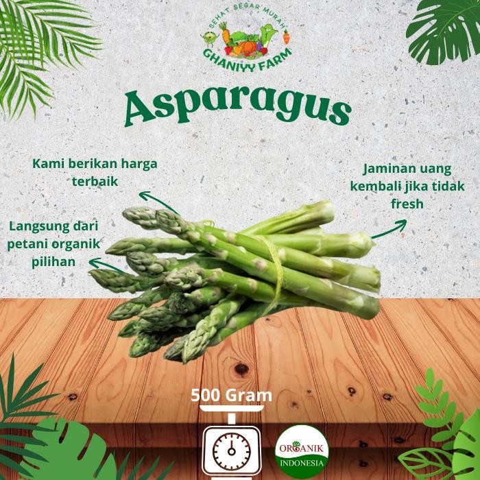

BnyKBonusBelidiMari- Sayur Organik Murah Sertifikat by Organik Indonesia Asparagus Organik