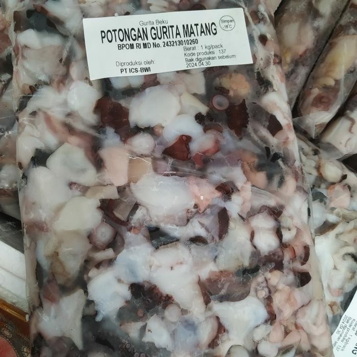 

PastiFreShNya- Tako Cut/Gurita Potong Fresh Frozen 1kg