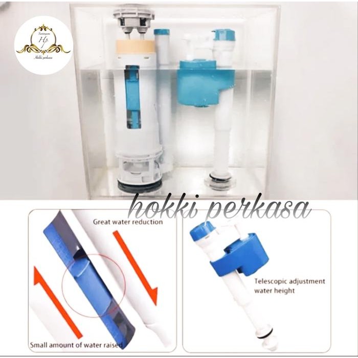 PREMIUM alat tangki closet/kloset duduk 2 tekan /2flush closet flushing