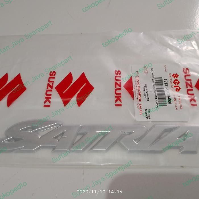 PREMIUM EMBLEM STRIPING 3D SATRIA FU FI BLACK PREDATOR ORI SUZUKI