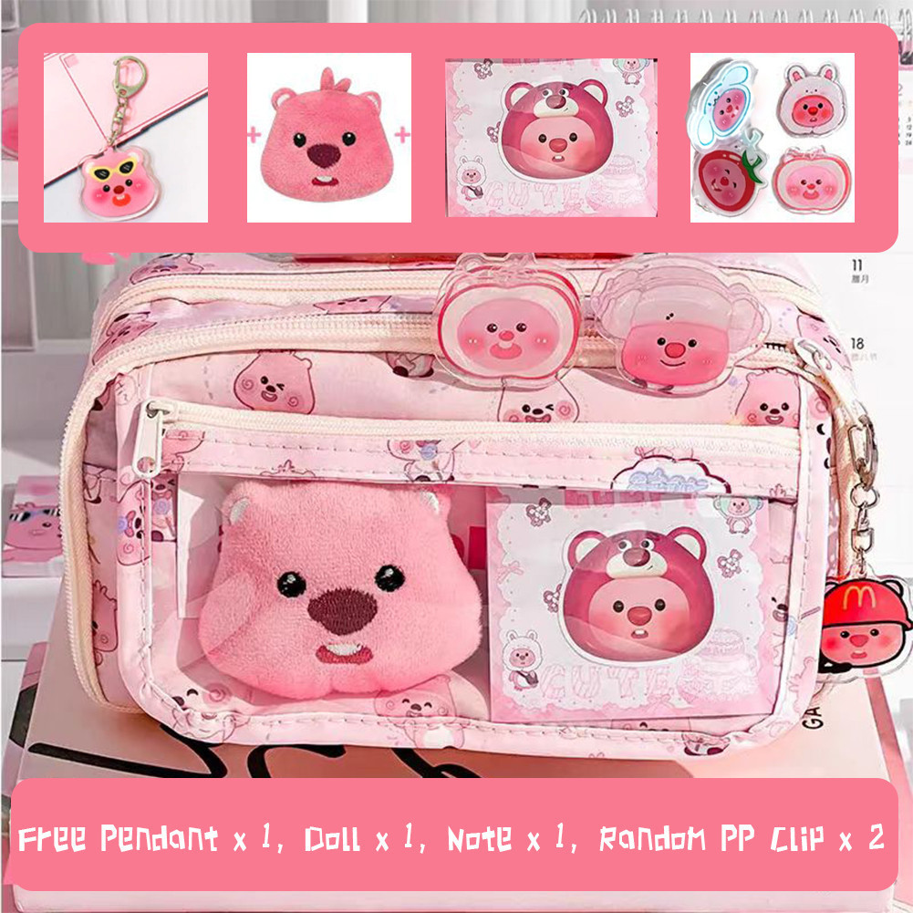 

PROMO / Loopy Tas Pensil Tempat Alat Tulis Pasukan Sekolah Pencil case Aesthetic Tas Pena Tas Pensil