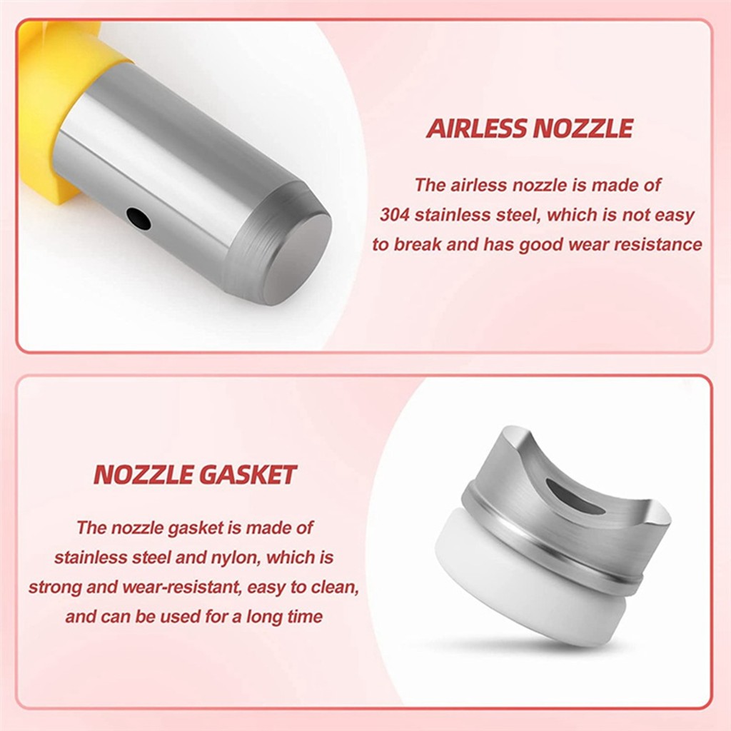 Airless Paint Nozzles Set,Reversible Spray Tips Airless Paint Sprayer Nozzle Tips Airless Sprayer Sp