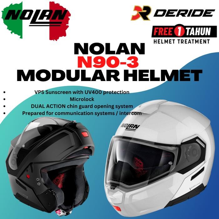 HELM NOLAN N90-3 N-COM HELM MODULAR SNI HELM MOTOR N903 903 90.3