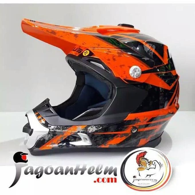 Zeus Helm Zs951 Orange Rr19 Black Pattern Zs 951 Cross Trail