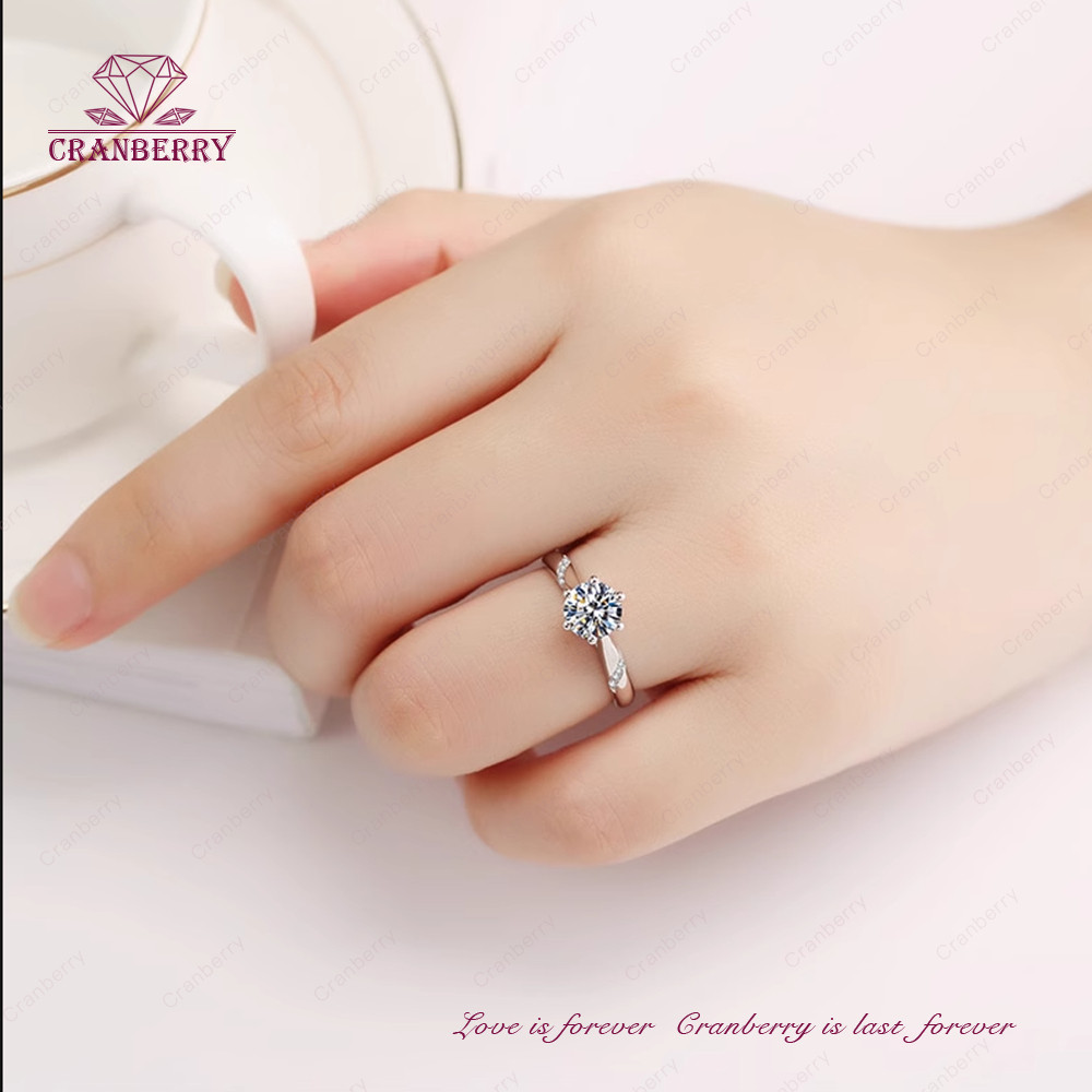 Cincin Couple Pasangan Wanita Lamaran Tunangan 1 gram Buat Pacar Cranberry jewellery official R02